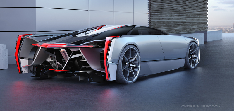 Illustration for article titled If Darth Vader had a car, it would be this killer Cadillac concept